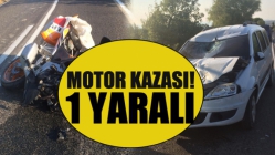Motor Kazası! 1 Yaralı