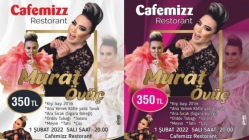 Murat Övünç Cafemizz Restaurant’ta Sahne Alacak