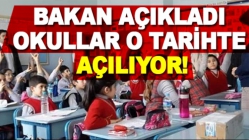 Okullar 31 Ağustos’ta Açılacak Mı? Bakandan Açıklama…