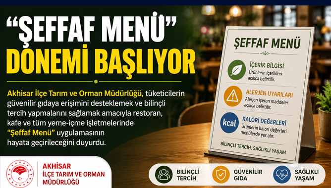 "Şeffaf Menü" Dönemi Başlıyor