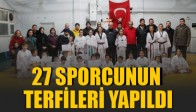 Taekwvando Kuşak Sınavında 27 Sporcunun Terfileri Yapıldı.