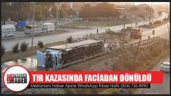 Tır Kazasında Faciadan Dönüldü