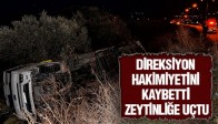 Tuğla Yüklü Tır Zeytinliğe Uçtu