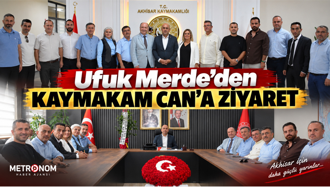 Ufuk Merde’den Kaymakam Can’a Ziyaret