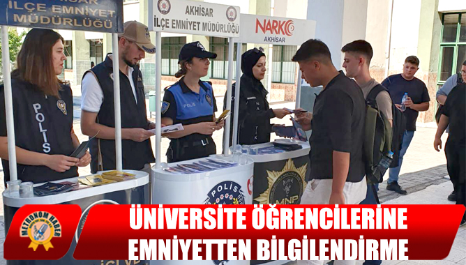 Üniversite Öğrencilerine Emniyetten Bilgilendirme