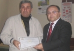 Üzüm Üreticilerine Sertifikaları Dağıtıldı