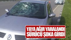 Yaya Ağır Yaralandı Sürücü Şoka Girdi