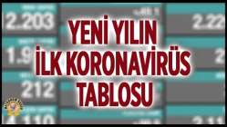 Yeni Yılın İlk Koronavirüs Tablosu