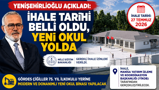 Yenişehirlioğlu Açıkladı: İhale Tarihi Belli Oldu, Yeni Okul Yolda