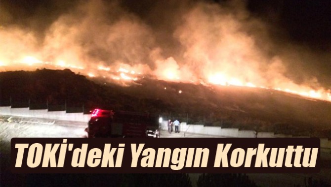 TOKİ'deki Yangın Korkuttu