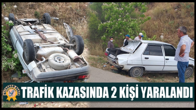 Trafik Kazasında 2 Kişi Yaralandı