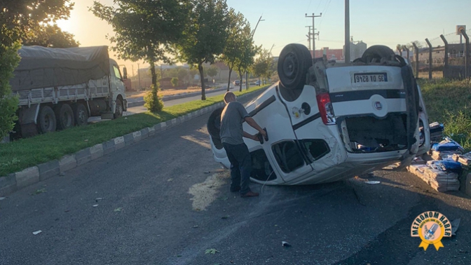 Trafik Kazasında Sürücü Ağır Yaralı