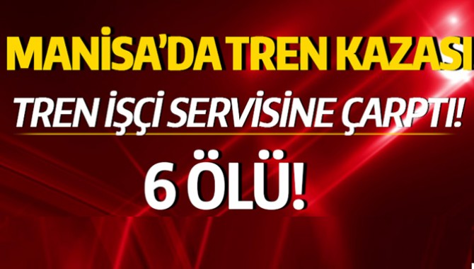 Tren İşçi Servisine Çarptı!