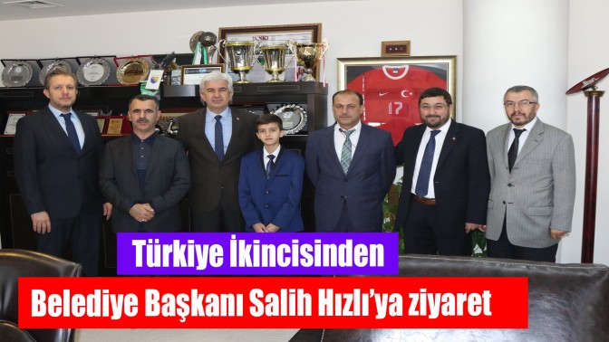 Türkiye İkincisinden Belediye Başkanı Salih Hızlı’ya ziyaret