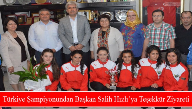 Türkiye Şampiyonundan Başkan Salih Hızlı’ya Teşekkür Ziyareti