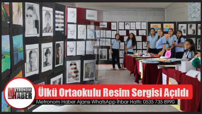 Ülkü Ortaokulu Resim Sergisi Açıldı