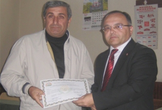 Üzüm Üreticilerine Sertifikaları Dağıtıldı