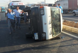 Yeni Garaj Mevkiinde Kaza 2 Yaralı