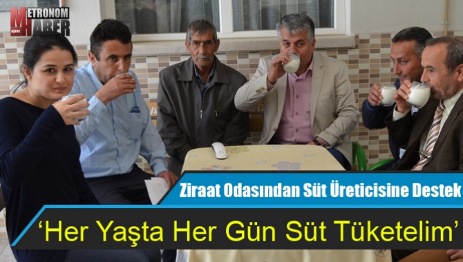Ziraat Odasından Süt Üreticisine Destek