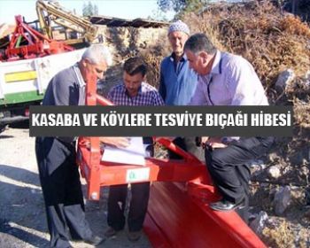 Ziraat Odası Kasaba Ve Köylere 6 Adet Tesfiye Bıçağı Hibe Etti