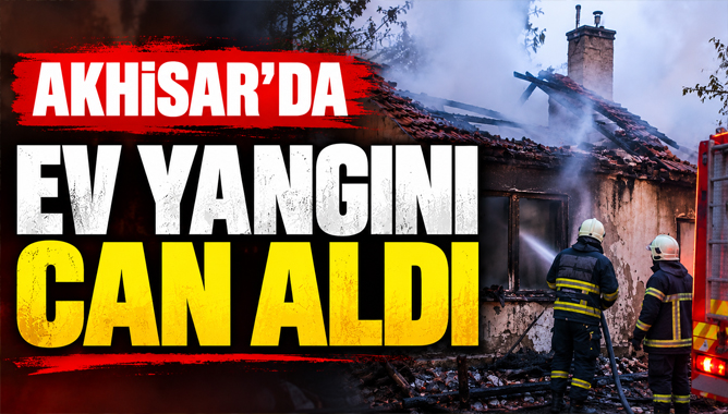 Akhisar’da Ev Yangını Can Aldı
