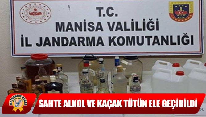 Sahte Alkol Ve Kaçak Tütün Ele Geçirildi