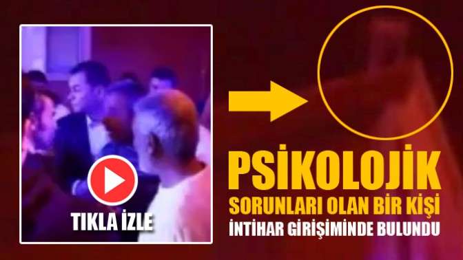 İntihar Girişimi Böyle Görüntülendi